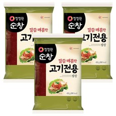 清淨園 烤肉用包飯醬 微辣, 3包, 450g