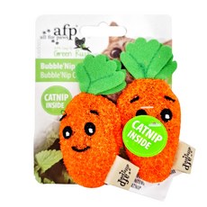 all for paws 奔綠系列 泡泡胡蘿蔔 貓玩具, 綠色 + 橘色, 1組