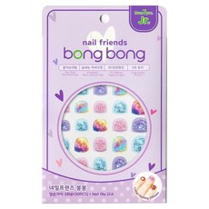 bong bong friends 孩童美甲貼紙, Glitter Milky Way, 1入