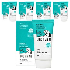 부쉬맨 워터프루프 프로 선크림 SPF50+ PA++++, 50g, 5개