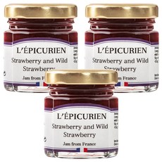 레피큐리앙 딸기 & 야생딸기 잼, 50g, 3개