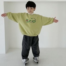 Neul幼兒款Pig Bread金色長褲