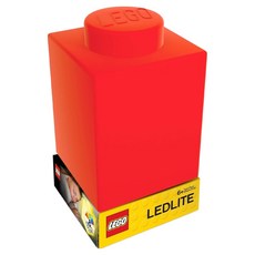 LEGO 燈盒 積木造型觸控變色燈 紅色 8x8x11.5公分