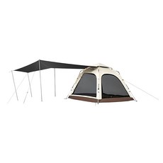 Naturehike 挪客 Ango 自動帳篷 大號 帶天幕 CNK2550WS010 210 x 210 x 165cm 7.8kg, 3人, 橡木棕