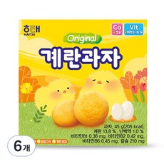 해태제과 계란 과자, 45g, 6개