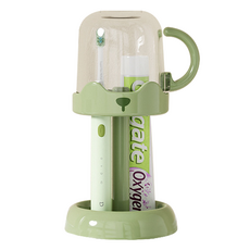 THE ZAKKA 多功能直立式漱口杯牙刷架 One Size, 綠色, 1組