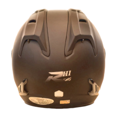 普通型露臉式機車防護頭盔 含一層護目鏡 R3-A6, 消光黑色