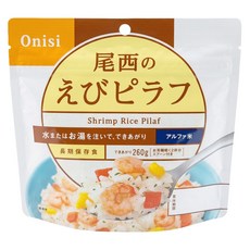 Onisi 尾西 沖泡即食飯 蝦仁風味, 100g, 1包