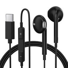 jwon C타입 오픈형 이어폰, JW-INE100, 블랙