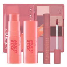 I'm 綜合化妝品組 眼影盤+腮紅棒+霧面唇釉, 眼影盤(01 Coral Swatches)+腮紅棒(01 Rose)+霧面唇釉(04 Mysrey Berry), 1組