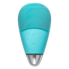 慎重商店 矽膠潔面刷 震動 臉部 毛孔 黑頭 洗臉 潔面刷, 藍色, 1個