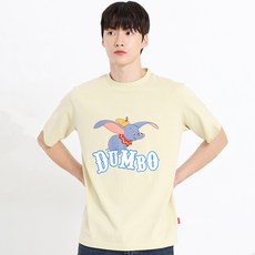 홀하우스 디즈니 플라잉 덤보 통기성 반팔 티셔츠