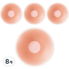 Living943 矽膠乳貼 粉紅盒 圓形 6.5cm, 8個