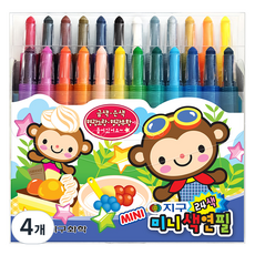 地球化學 迷你色鉛筆, 4個, 24色