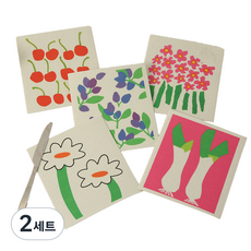 brwd魔術纖維素廚房抹布 5件組, 2組