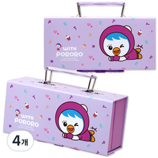 뽀로로 위드뽀로로 비밀지함 필통, 패티, 4개