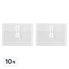 테일스타 화일 메모지 보관 가로형 케이스, 투명, 10개