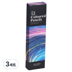 헤이조이 드로잉 고급 색연필 세트, 3세트, 12색