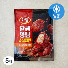 하림 달콤양념 순살치킨 (냉동), 350g, 5개