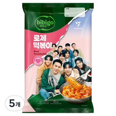 CJ bibigo 玫瑰醬辣炒年糕, 5袋, 355g