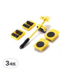 SunJam 搬家幫手萬能槓桿5件組 黃色, 3套