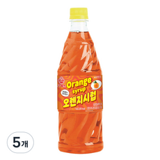 오쉐프 오렌지시럽, 1kg, 5개
