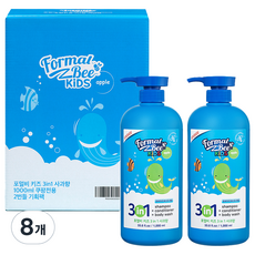 Formal Bee KiDS Formal B 3in1兒童洗髮沐浴乳 蘋果香 1000ml, 1L, 8個