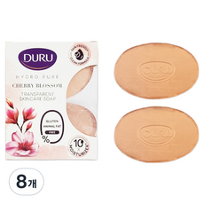 두루 터키 하이드로 퓨어 향수 비누 체리블로썸, 135g, 8개