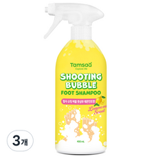 탐사 슈팅버블 풋샴푸 레몬에이드향, 3개, 400ml, 1개입