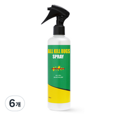 푸름웰니스 올 킬 벅스 스프레이 빈대 퇴치제, 6개, 300ml, 1개입