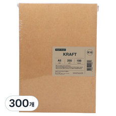 PaperAngel 크라프트 종이 250g A5, 300개