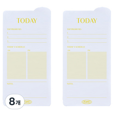 PLEPIC 圓形自黏便條紙, 8個, 今日, 1入