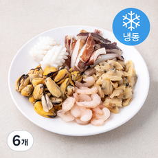비비수산 새우살이 들어간 간편한 해물모둠 (냉동), 6개, 700g