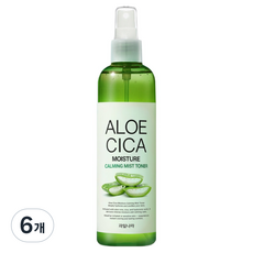 KWAILNARA 蘆薈積雪草保濕鎮靜噴霧化妝水, 6個, 250ml