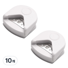 Starium 圓角器 邊角切割器, 白色, 10個