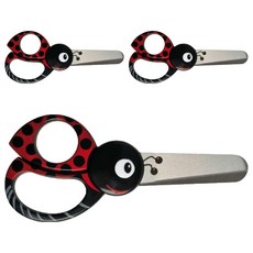 피스카스 어린이 안전가위 애니멀, 무당벌레, 3개