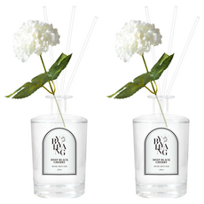 바이향 블루밍 홈 디퓨저 + 조화스틱 + 리드스틱 4p 세트, 딥블랙체리, 500ml, 2세트