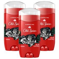 Old Spice 歐仕派 男用Wild Collection Wolfthorn體香膏, 85g, 3個