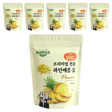 All바른농장 프리미엄 동결건조과일 파인애플 칩, 20g, 6개
