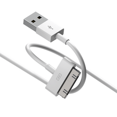 요거 30핀 USB 충전 케이블, 1m, 화이트, 1개