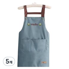 Alpha Commerce優質口袋防水圍裙, 藍色, 5件