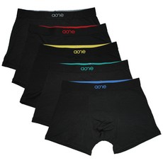 A-one 男性透氣莫代爾Logo四角褲 5件組