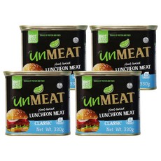 식물성 런천미트 클래식, 4개, 330g