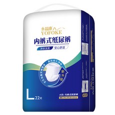 YOFOKE 永福康 淨味消臭成人拉拉褲 22片 安心舒適, L, 1包