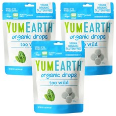 YUMEARTH Too Wild薄荷糖, 59.5g, 3包