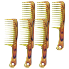 Darkness 大號粗齒寬梳, 6個, 單一顏色