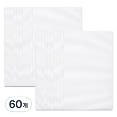 마다꾸미 컬러 골판지, 01 화이트, 60개