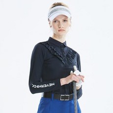 NEVERMINDALL 女款 Cameron 打孔荷葉邊 T恤