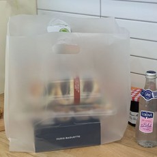 Vinyl Mall HD 塑膠購物袋 大, 100個, 素色