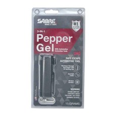 SABRE 沙豹 專業防身噴劑 3in1破窗+逃生+膠型, 1個